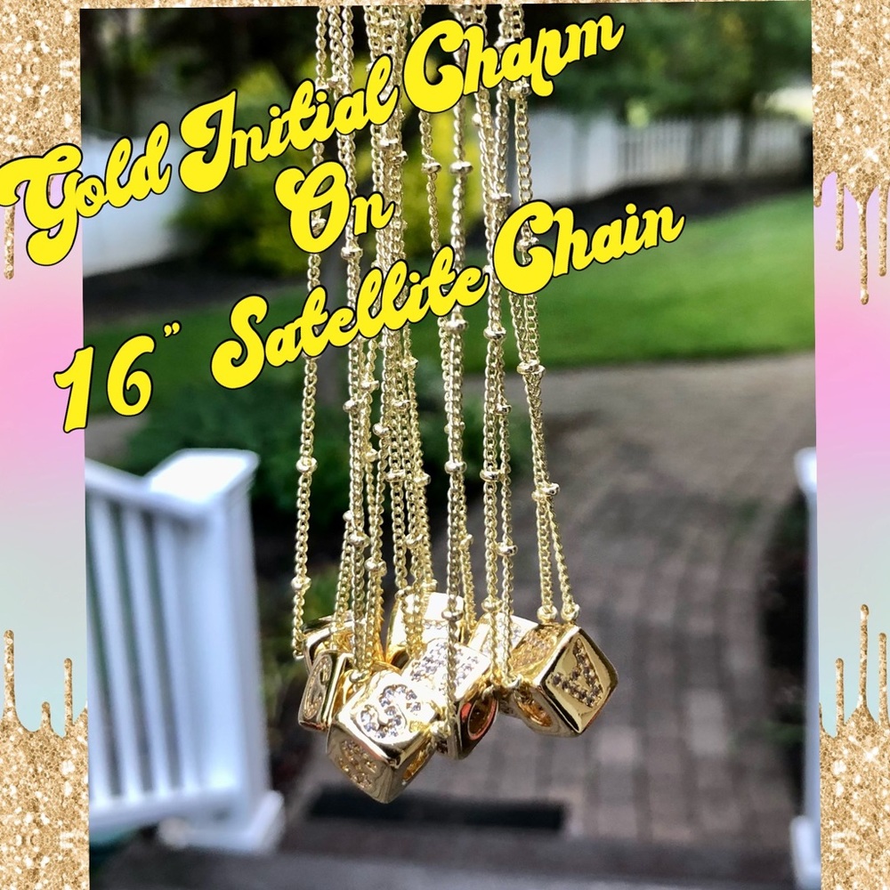 💗BACK IN STOCK!! Gold Dipped Charms on  16” Satellite Chain - Picture 3 of 8